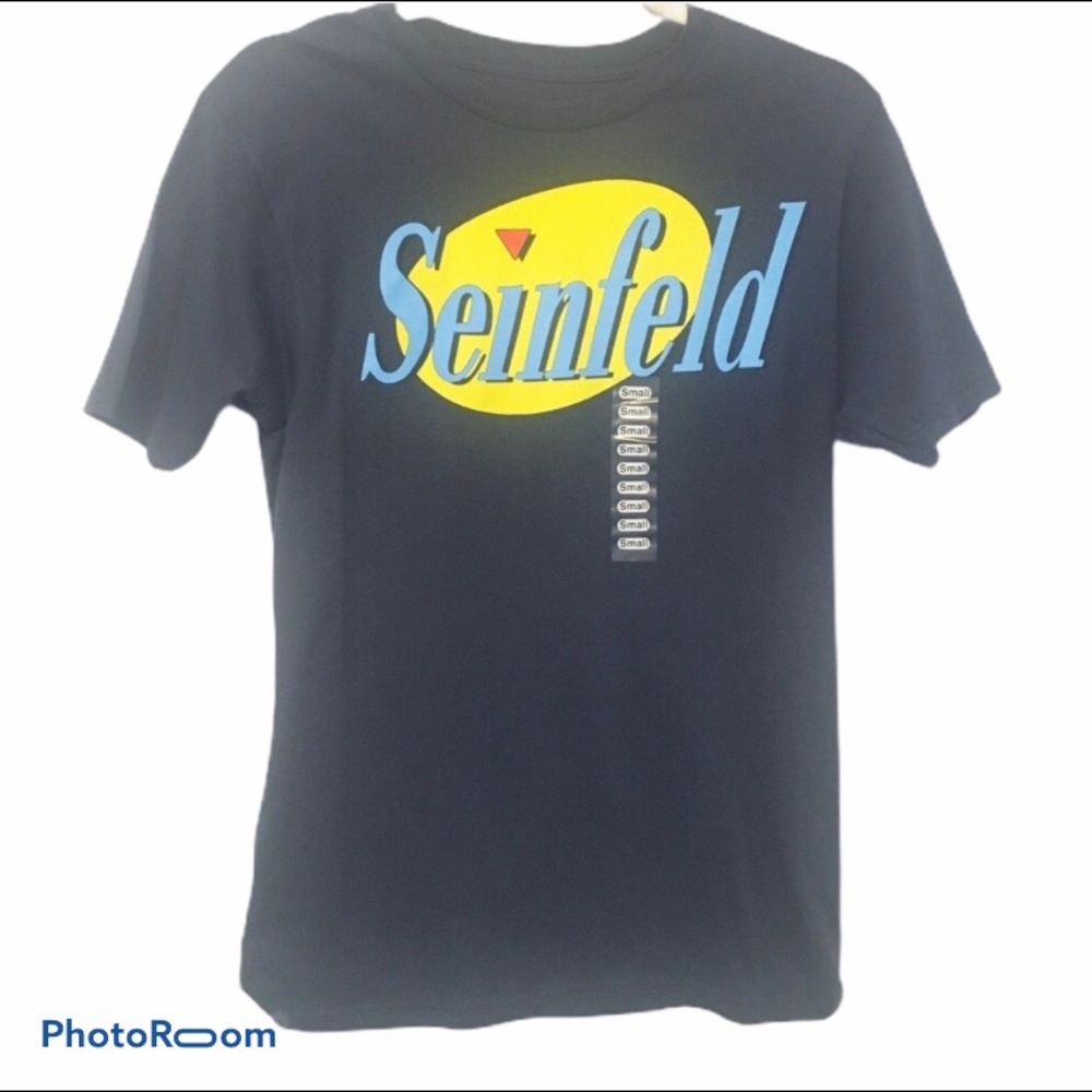 🌷(3/$25) Navy Seinfeld SS T-shirt, NWOT Small